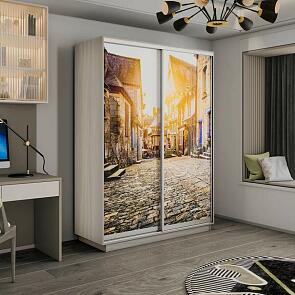 Шкаф-купе 2-х дверный Экспресс Хит фото Улица Ясень шимо светлый 1200