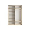 Шкаф-купе 2-х дверный Экспресс Медиум дуо с зеркальным фасадом  Дуб молочный 1200