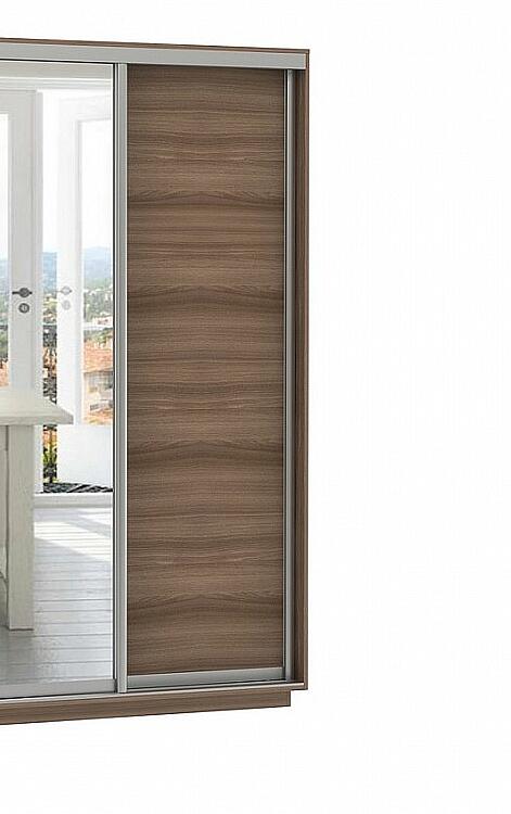 Шкаф-купе Экспресс 2-х дверный ЛДСП Зеркало Ясень шимо темный 1200 24419₽