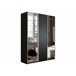 Шкаф-купе 3-х дверный Прайм с зеркальным фасадом Венге 1800