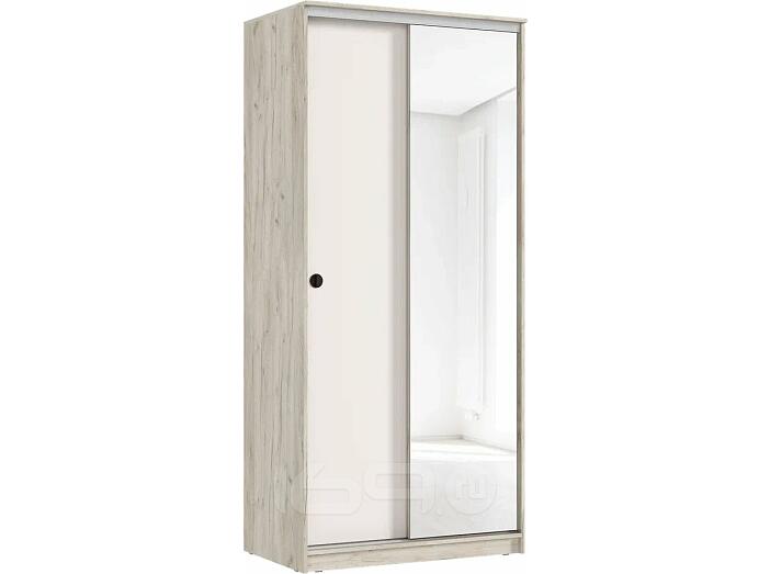 Шкаф-купе Альянс 1,0 м (Кашемир, Дуб Крафт Серый)