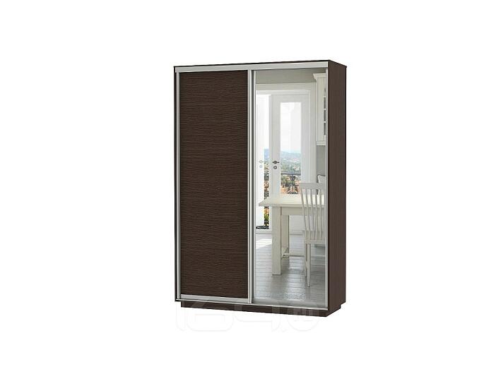 Шкаф-купе D2-02 Черное дерево глубиной 450 мм