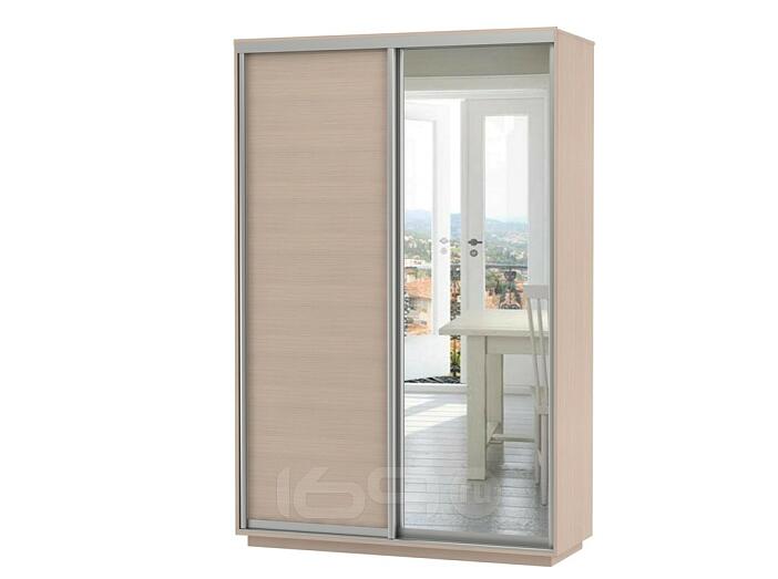 Шкаф-купе D2-02 Дуб молочный глубиной 600 мм