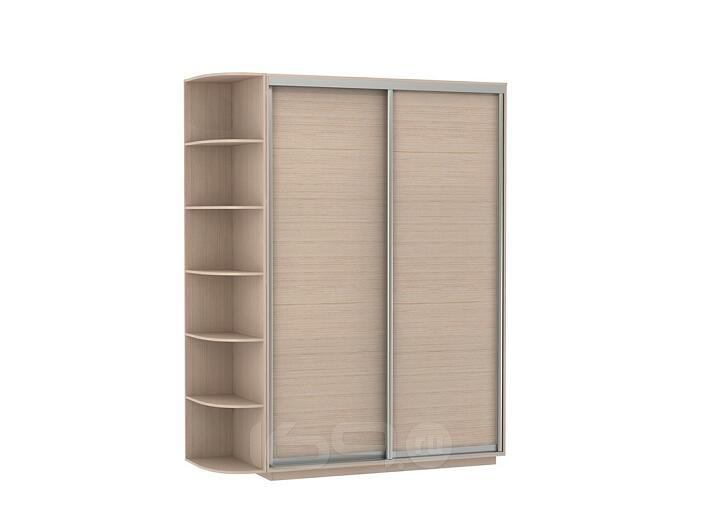 Шкаф-купе D2-04 Дуб молочный высотой 2400 мм