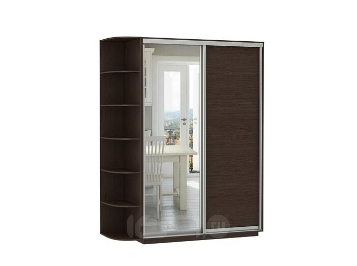 Шкаф-купе D2-05 Чёрное дерево глубиной 450 мм