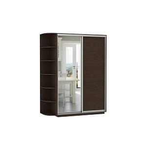 Шкаф-купе D2-05 Чёрное дерево глубиной 450 мм