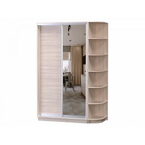 Шкаф-купе D2-05 Ясень шимо светлый высотой 2400 мм