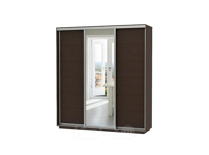 Шкаф-купе D3-02 Черное дерево глубиной 450 мм