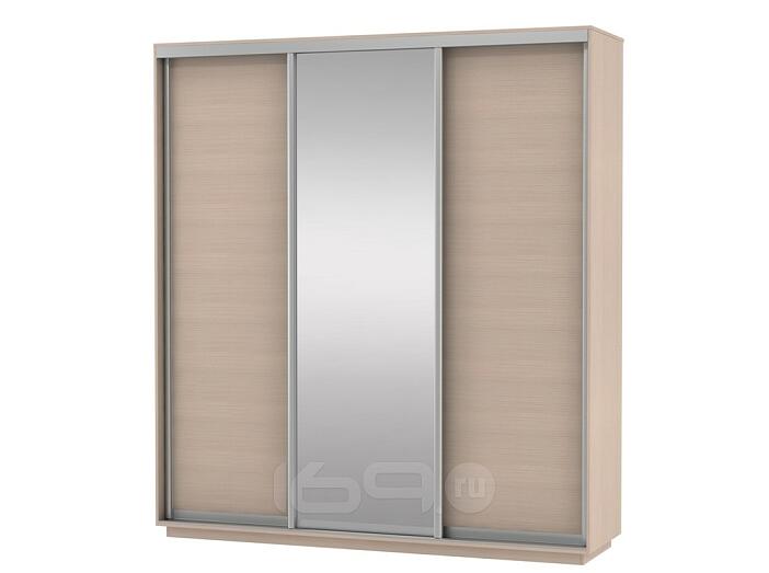 Шкаф-купе D3-02 Дуб молочный глубиной 450 мм