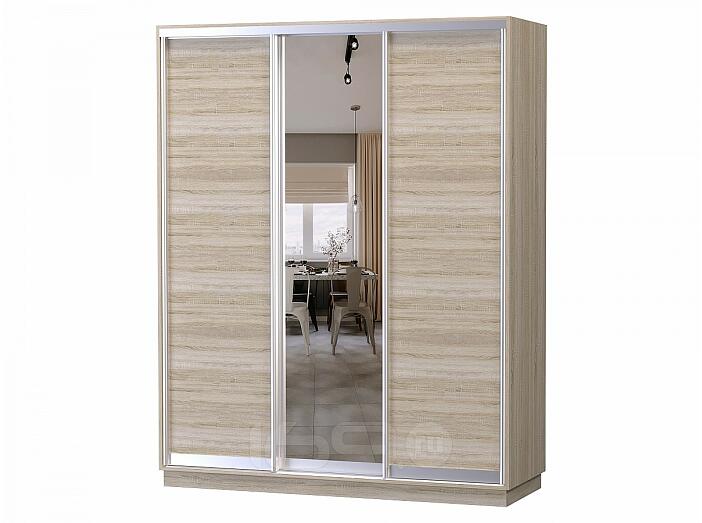 Шкаф-купе D3-02 Дуб сонома глубиной 600 мм
