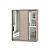 Шкаф-купе D3-03 Дуб молочный глубиной 600 мм