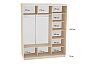 Шкаф-купе D3-06 Дуб молочный высотой 2400 мм