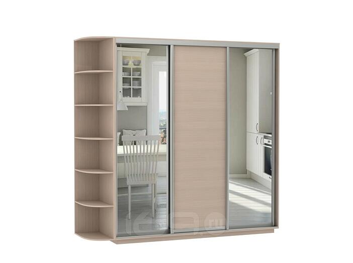 Шкаф-купе D3-07 Дуб молочный высотой 2400 мм