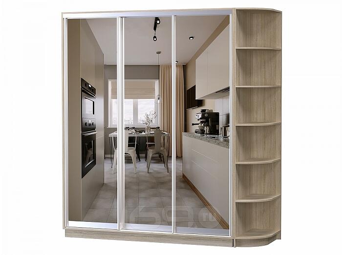 Шкаф-купе D3-08 Дуб сонома глубиной 600 мм