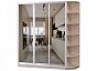 Шкаф-купе D3-08 Ясень шимо светлый высотой 2400 мм