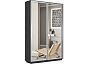 Шкаф-купе Экспресс Дуо 120 Серый Диамант Зеркало 1200х 2400х450