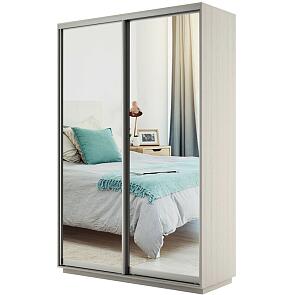 Шкаф-купе Экспресс Дуо120 с зеркалом Ясень шимо светлый