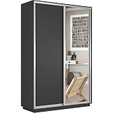 Шкаф Экспресс Дуо зеркало ЛДСП 220х60 | 160 см