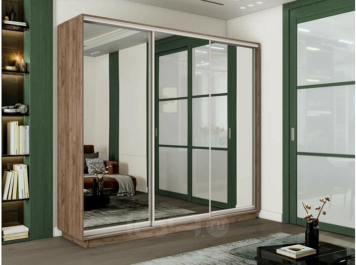 Шкаф-купе 2400x450x2200 Экспресс ЛДСП