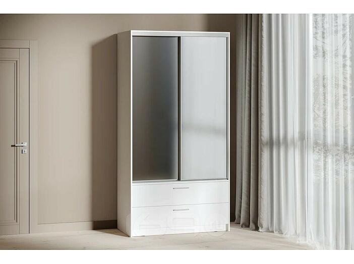 Шкаф-купе Лайт 16.411 Белый PE шагрень