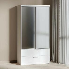 Шкаф-купе Лайт 16.411 Белый PE шагрень