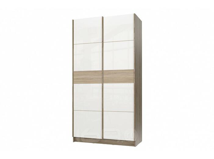 Шкаф-купе Марвин-3 1432 Дуб сонома глянец/Белый глянец