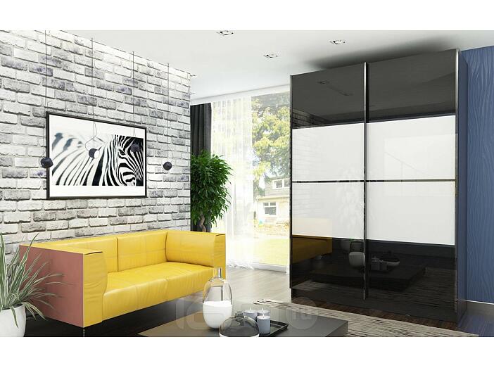 Шкаф-купе 2 дв. Марвин-3 СТЛ.299.05 1632 Дуб феррара/Белый глянец/Дуб феррара глянец