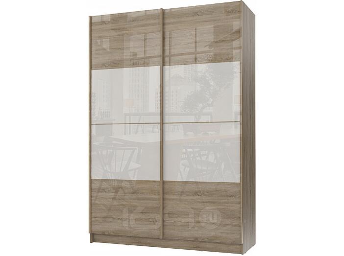 Шкаф-купе 2 дв. Марвин-3 СТЛ.299.05 1632 Дуб сонома/Белый глянец/Дуб светлый