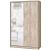 Шкаф-купе Муссон 03.280 Дуб эндгрейн элег