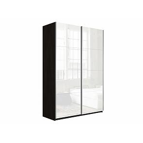 Шкаф-купе Прайм 2-х дверный Венге/Белый снег 1400