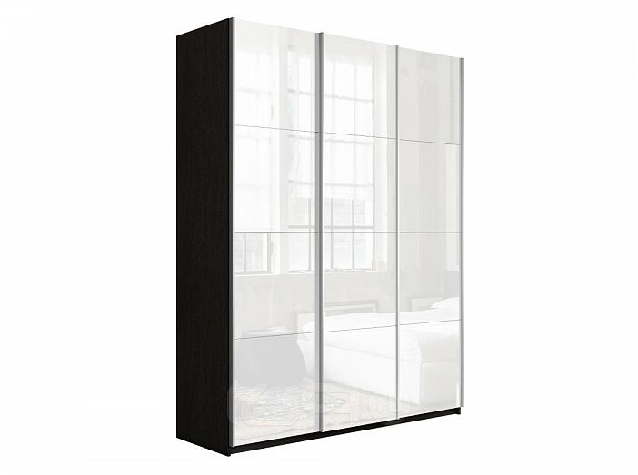 Шкаф-купе Прайм 3-х дверный Венге/Белый снег 1800