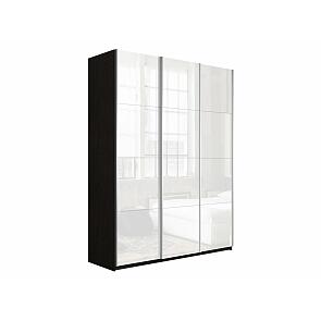 Шкаф-купе Прайм 3-х дверный Венге/Белый снег 1800