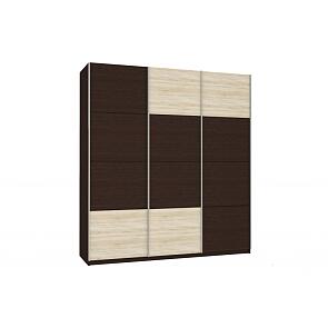 Шкаф-купе Прайм 3-х дверный Венге/Дуб сонома 1800