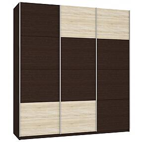 Шкаф-купе Прайм 3-х дверный Венге/Дуб сонома 2100