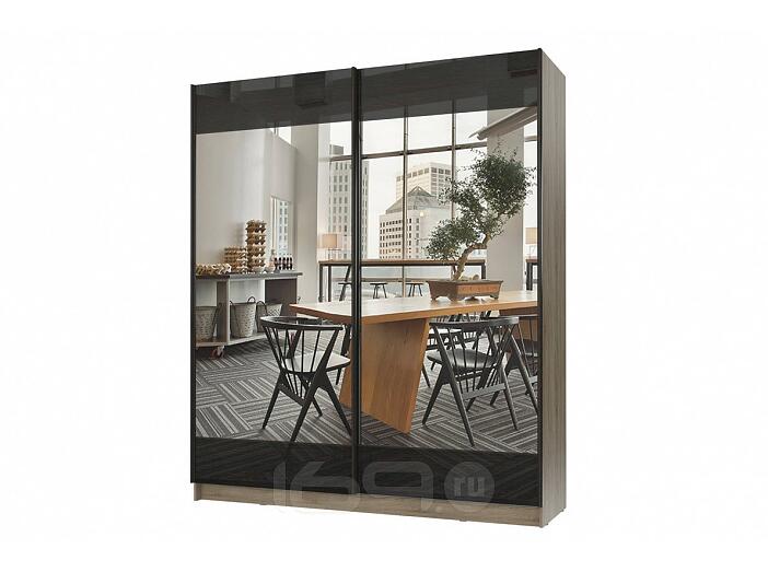 Шкаф-купе с зеркалом Марвин-3 2032 Дуб феррара глянец/Дуб сонома глянец Шкаф-купе с зеркалом Марвин-3 2032 Дуб феррара глянец/Дуб сонома глянец