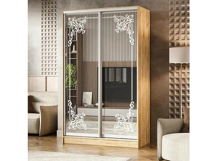 Шкаф-купе Тринити 1 (1,35 м) (Дуб Крафт)