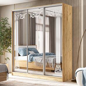 Шкаф-купе Тринити 5 (2,0 м) (Дуб Крафт)