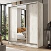 Шкаф-купе 2000x600x2244 Тринити/дуб крафт белый ЛДСП, зеркало