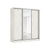Шкаф-купе 2000x600x2244 Тринити/дуб крафт белый ЛДСП, зеркало