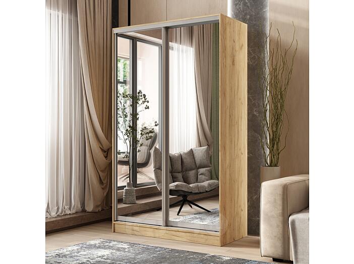 Шкаф-купе Тринити 7 (1,35 м) (Дуб Крафт)