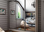 Шкаф-купе Тринити 8 (2,0 м) (Сандал светлый)