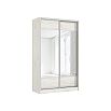Шкаф-купе 1350x600x2244 Тринити/дуб крафт белый зеркало, ЛДСП