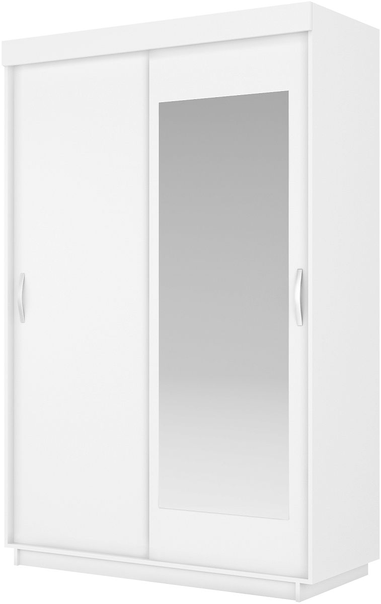 Шкаф Лайт 2-дверный Белый снег 1000
