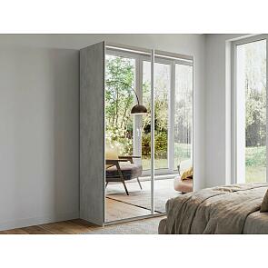 Шкаф Прайм 2 TM_L-120 Бетон Зеркало 1200*2300*570