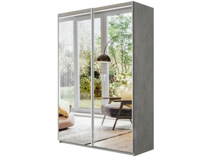 Шкаф Прайм 2 TM_L-120 Бетон Зеркало 1200*2300*570