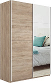 

Шкаф Прайм 2 TM_L-120 Дуб Сонома ЛДСП Зеркало 1200*2300*570