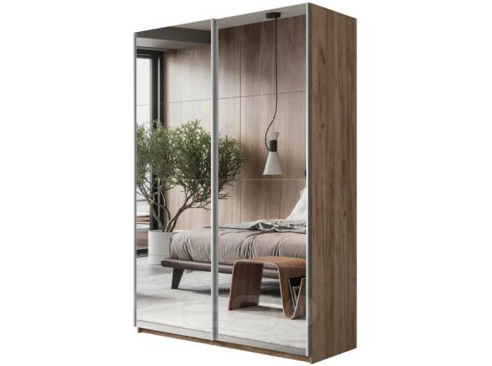 Шкаф Прайм 2 TM_L-120 Крафт Табачный Зеркало 1200*2300*570