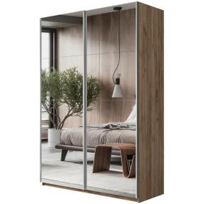 Шкаф Прайм 2 TM_L-120 Крафт Табачный Зеркало 1200*2300*570