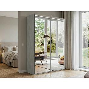 Шкаф Прайм 2 TM_L-140 Бетон Зеркало 1400*2300*570