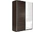 Шкаф Прайм 2 TM_L-160 Венге ЛДСП Стекло белое 1600*2300*570